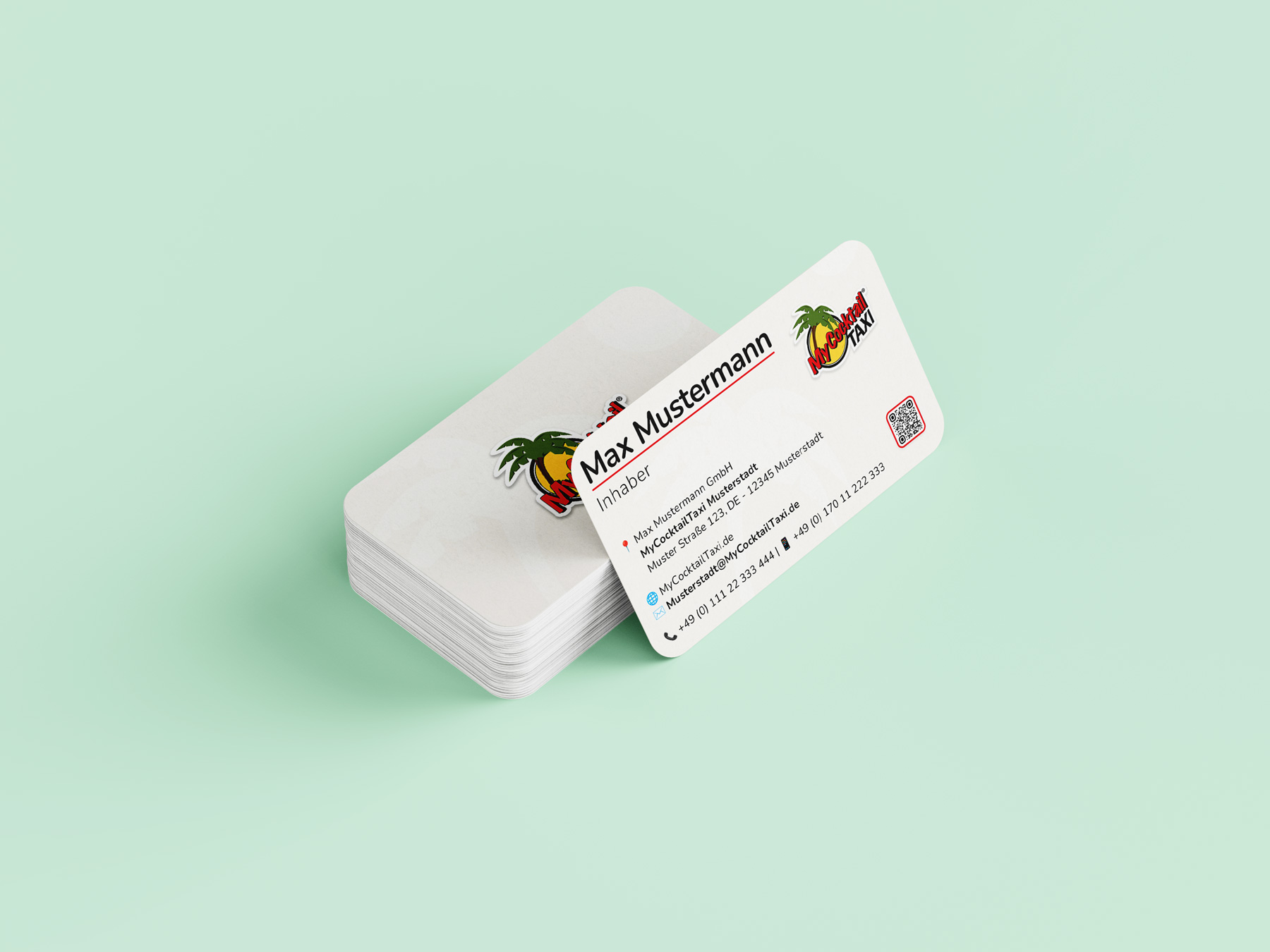 Visitenkartendesign | MyCocktailTaxi